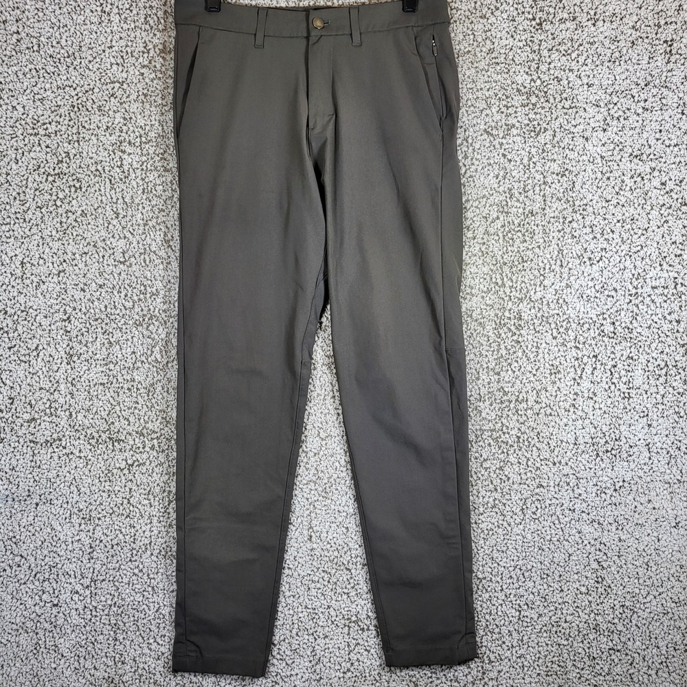 Lululemon Commission‎ Slim Fit Pants Mens Size 30 Brown Gray Stretch